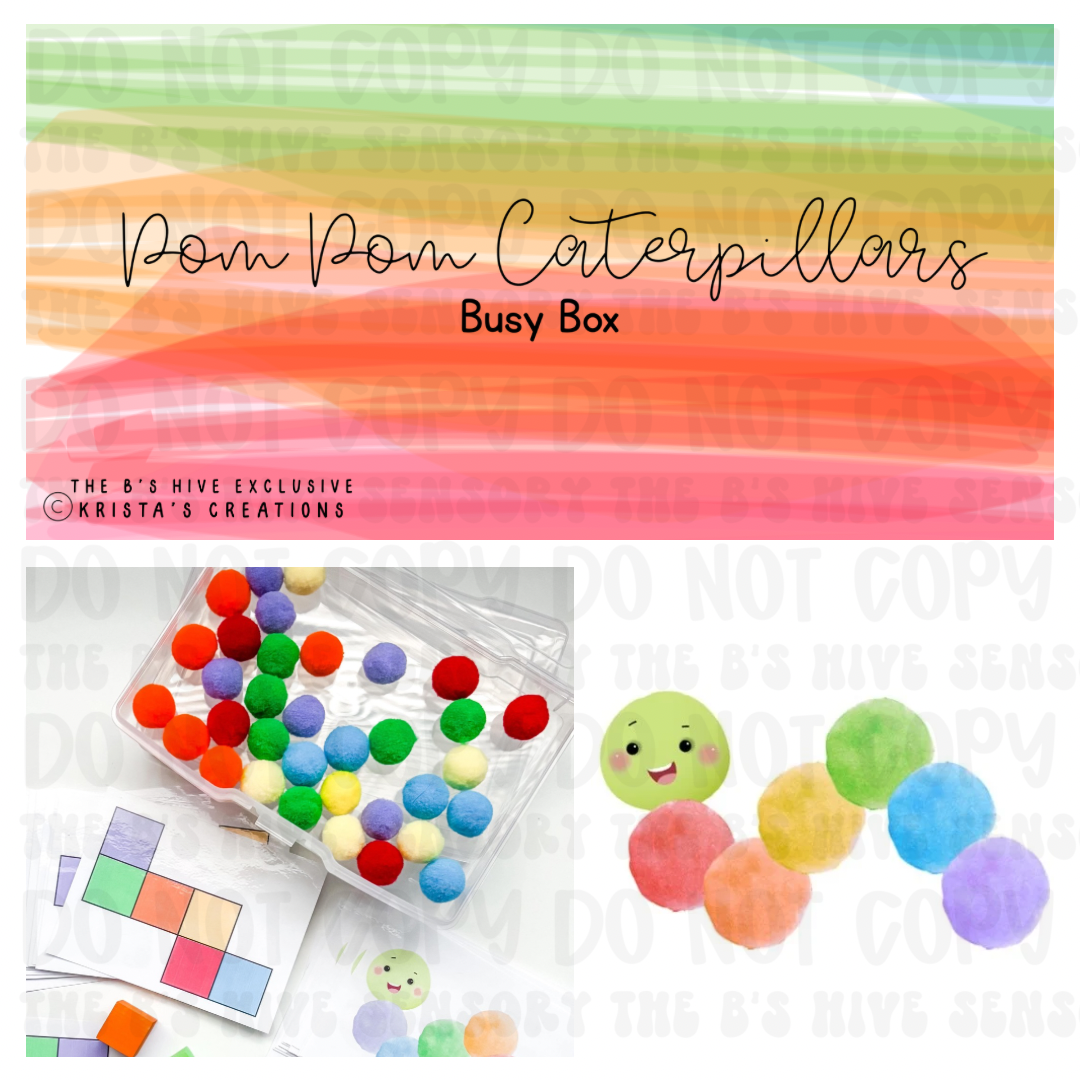 Pom Pom Caterpillar Task/Busy Box