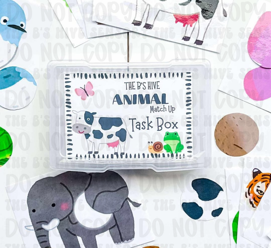 Animal Match-Up Task Box
