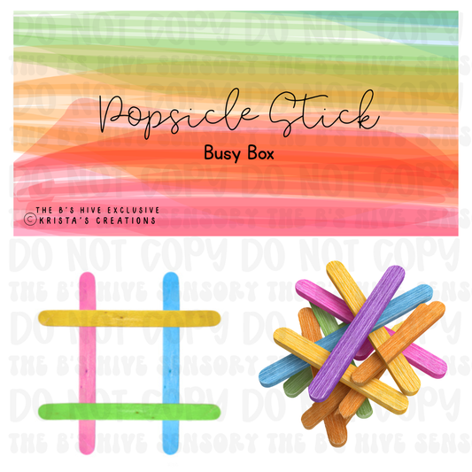 Popsicle Stick Task/Busy Box