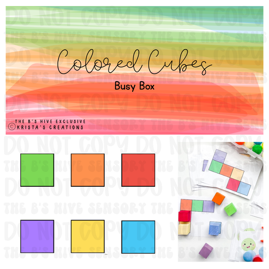 Colored Cubes Task/Busy Box