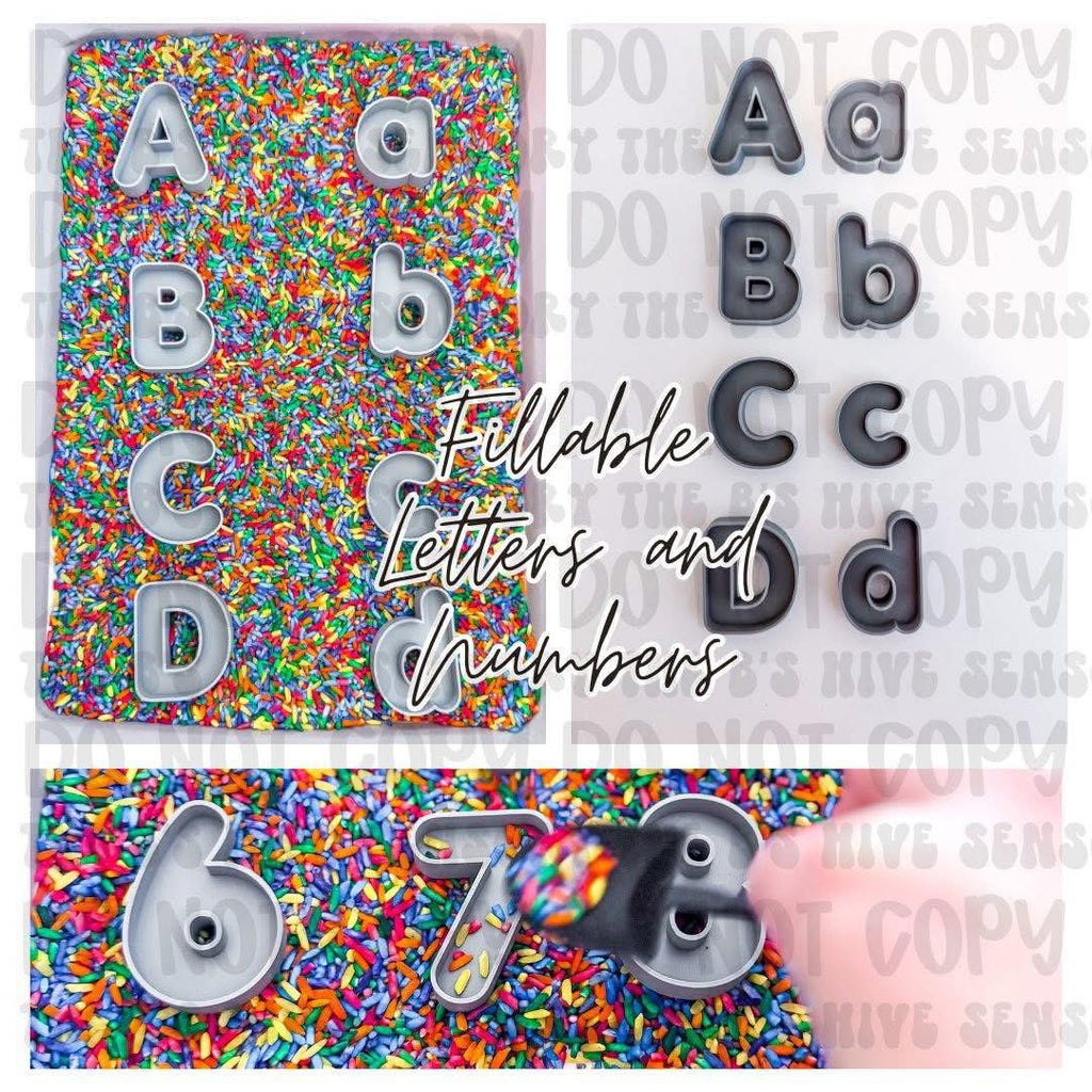 Fillable Letters & Numbers (NO RICE FILLER INCLUDED!)