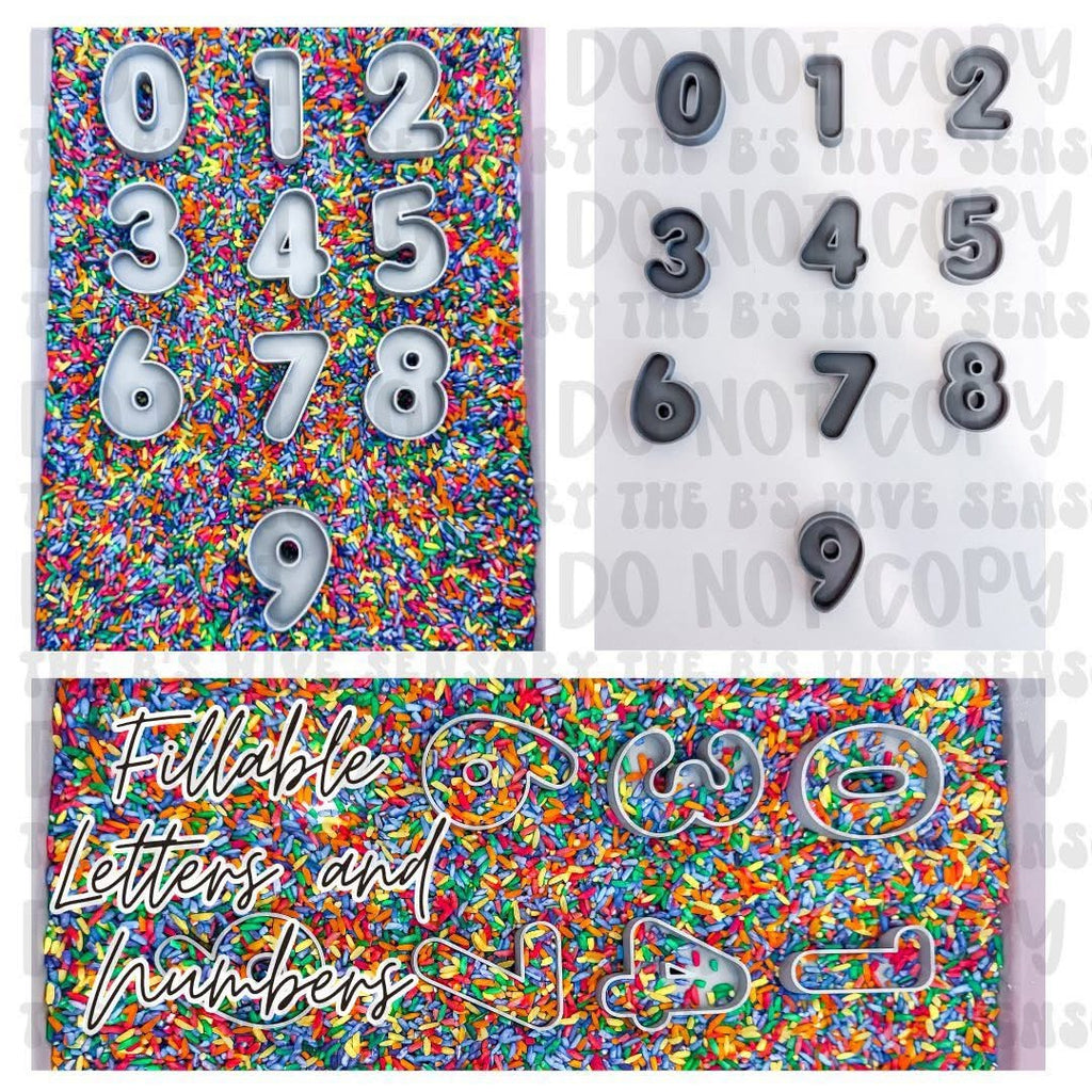 Fillable Letters & Numbers (NO RICE FILLER INCLUDED!)